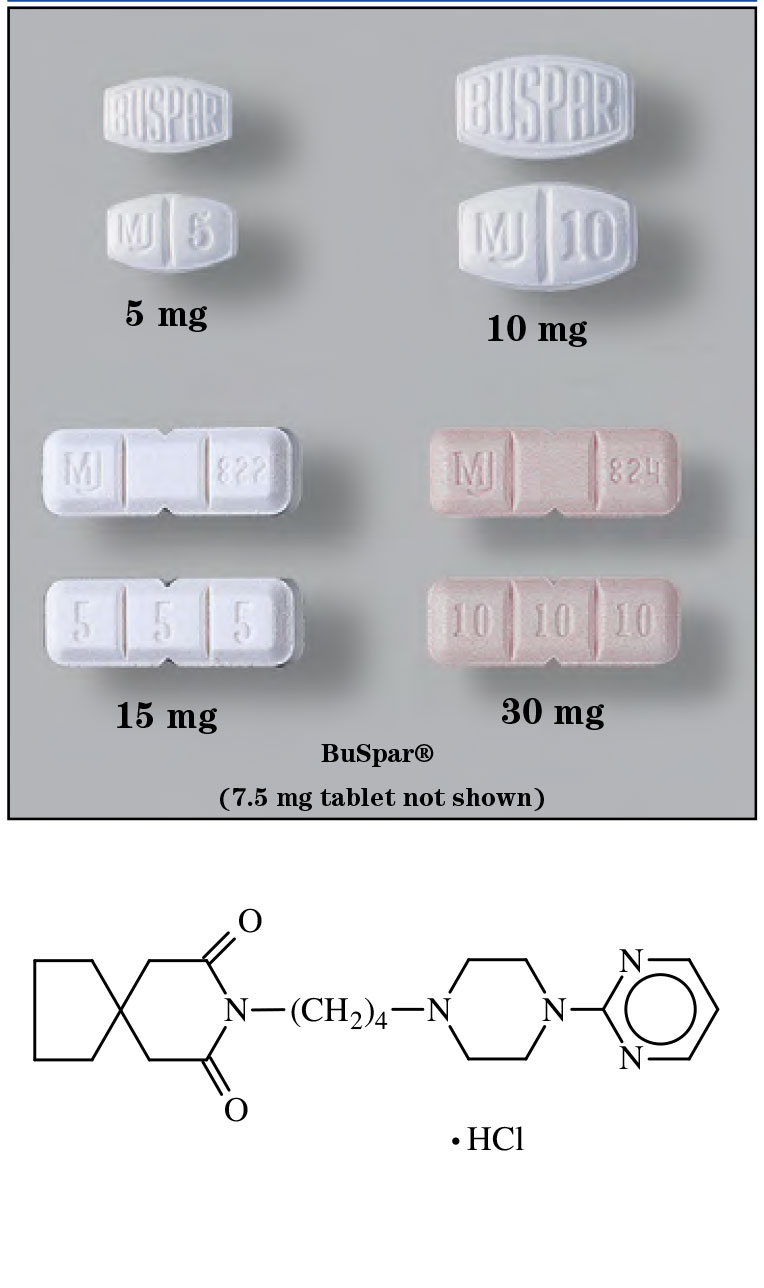 Buspirone hydrochloride sigler drug cards